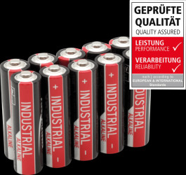 1502-0006 Pack of 10 industrial batteries, AA alkaline