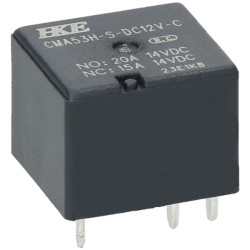 R-TECH 636313 RTKC Automotive Relay, 12VDC, 30A, SPDT, PCB Mount