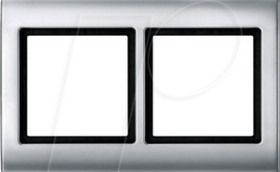 400260 Aqua design frame - 2-gang, aluminium