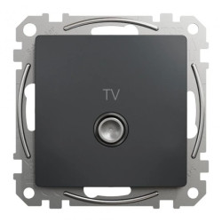 Gniazdo TV końcowe (4dB), czarny antracyt, Sedna Design i Elements SDD114471