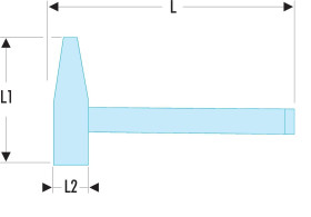 Młotek Młotek ślusarski 250g Drewno hikorowe dł. 280 mm Młotek ślusarski Facom