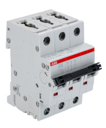 Wyłącznik nadprądowy MCB, Typ B, 3-biegunowy, 40A, 400V, na szynę DIN, ABB S203-B40, S200