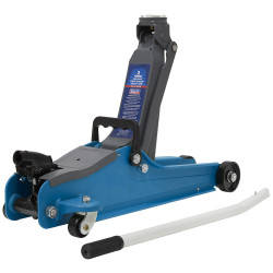 Sealey 1020LEB Trolley Jack 2tonne Low Entry Short Chassis - Blue