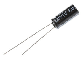 Kondensator 4.7μF 50V dc Radialny, Otwór przelotowy Rubycon roztaw: 2mm 5 (Dia.) x 11mm