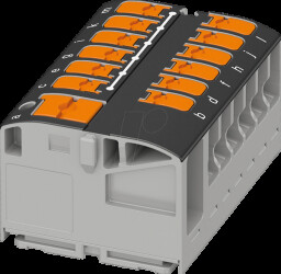 1019612 PTVFIX distributor block, 6/12x2.5, black