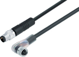 binder 77 3608 3405 50003-0200-20 Złącze konfekcjonowane czujnika/aktuatora złącze żeńskie kątowe, złącze męskie proste