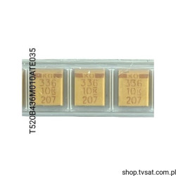 T520B336M010ATE035 Tantalum 33uF 10V 20% SMD-B KEMET