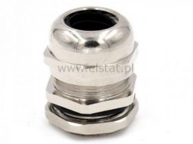 M12 dławnica metal na kabel, z nakrętką mocującą