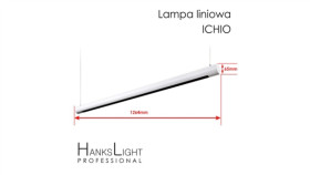 Lampa Led,Hankslight,Liniowa,White, Alu,Zwiesz,1264Mm,Down36w,...