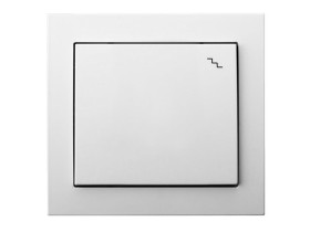 KIER Wyłącznik schodowy biały ŁP-3W/00 OSPEL