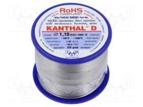KANTHAL-D-1.10/250