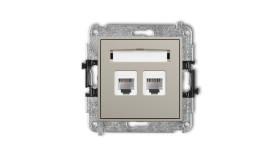 Mini Mechanizm Gniazda Telefonicznego Podwójnego 2Xrj11, 4-Stykowy,...