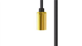 Przewód Z Oprawką 350Cm Cameleon Cable G9 3,5 M Black/Brass 8618 Nowodvorski