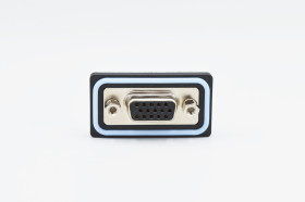 Złącze D-Sub lutowane 15-pinowe Żeński Pionowy Montaż na płytce drukowanej raster 2.29mm