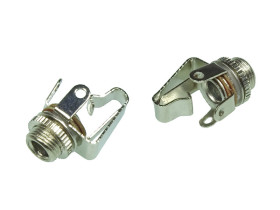 Gniazdo JACK 3.5mm mono przykręcane do obudowy metalowe