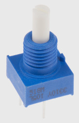 Potencjometr 1MΩ typ Obrotowy Bourns średnica wału 3,18 mm 0.25W długość wału 12.7mm Montaż panelowy, Przewlekany