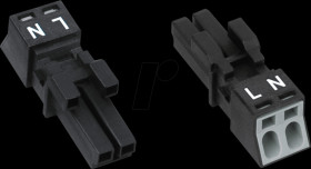 890-202 WINSTA® MINI socket, 2 poles