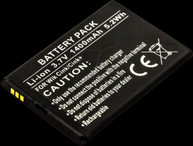 10400 Smartphone battery for WIKO devices, Li-Ion, 1400 mAh