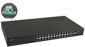 Switch PoE 24-portowy SF124WP bez zasilacza do 24 kamer IP