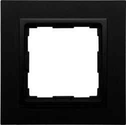 VENA2 Ramka jednokrotna tworzywo lakierowane (barwione) czarny mat 520981