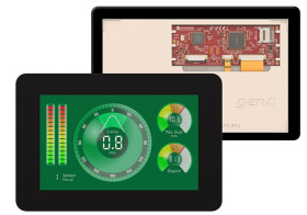 Kolorowy wyświetlacz LCD 7cal TFT 800 x 480pikseli I2C, SPI I/F Tak 4D Systems