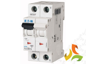 Wyłącznik nadprądowy D 6A 1P+N 6kA PL6-D6/1N xPole Home 164950 EATON