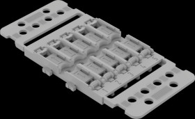 221-2505 Mounting adapter with strain relief, 5-fold