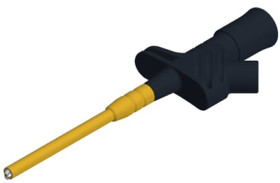 Clamp test probe, black, max. 5.5 mm, L 127.5 mm, CAT III, socket 4 mm, 972309100