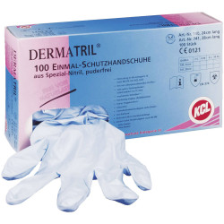 KCL 740-9 Dermatril Nitrile Disposable Glove L Sz 9 100x Good Grip Protection