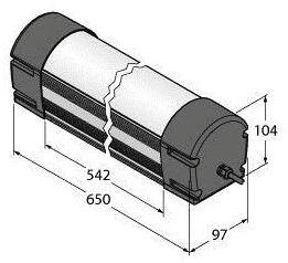 Oświetlenie LED Turck WLB92X550PWM biały 3130 lm (D x S) 665 mm x 97 mm 1 szt.