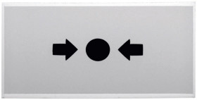 Zbijana szybka alarmowa, typ: Zapasowa szyba