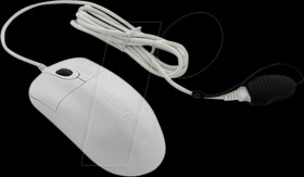 STWM042 Mouse, cable, USB, IP68, can be disinfected, white