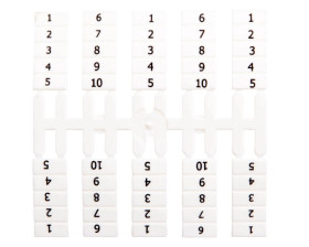 Oznacznik elastyczny do złączek szynowych EO4 /1-10/ 20x10szt. 003901753