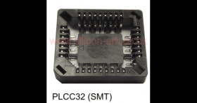 PLCC socket 32 lead low profile (SMT) - Winslow Adaptics