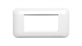 Kos45 Ramka Podwójna + Uchwyt Do Modułów 45X45 Biała 3504103