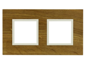 DANTE Ramka 2 podwójna light oak krem 4522382 KOS
