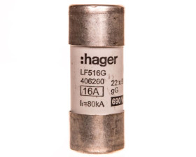 Bezpiecznik cylindryczny BiWtz 22x58 gG 16A LF516G /10szt./