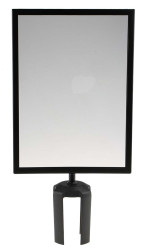 Bariera ochronna Ramka informacyjna Czarny