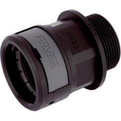 Straight hose screw fitting, M20, 10 mm, PA, IP66/IP67/IP68/IP69, black, (L) 40 mm, 61804215