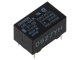 Przekaźnik: elektromagnetyczny SPDT Ucewki: 12VDC 0,4A/125VAC G6E-134PL-ST-US DC12
