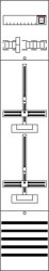 Pole licznika Striebel & John DF19A2M 2CPX054182R9999, 250 mm x 1350 mm , 1 szt.