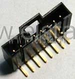 WZ 08R wtyk jednorzęd kątowy z zatrzaskiem