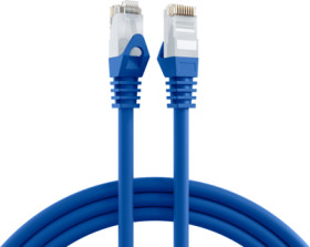 Patch cable, RJ45 plug, straight to RJ45 plug, straight, Cat 6, U/UTP, LSZH, 0.5 m, blue, K8104BL.0,5