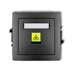 DECO Mechanizm gniazda światłowodowego/optycznego pojedynczego grafitowy 11DGOP-1