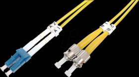 DK-2931-02 Fiber Optic Singlemode Patch Cord, LC / ST