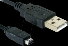 82208 USB 2.0 A connector to USB-B mini, Hirose, 1.5 m