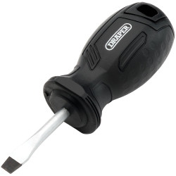 Draper 13527 Slotted Hard Grip Screwdriver, 5.5 x 38mm