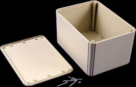 ABS enclosure, (L x W x H) 175 x 125 x 100 mm, light gray (RAL 7035), IP54, RL6585