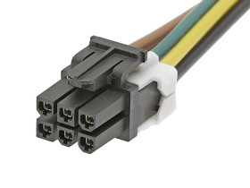 Molex 451350601 Obudowa złącza pin żeńskiego na kabel, piny: 6, 1 szt.