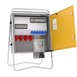 Rozdzielnica budowlana elBOX-XL Z125-004006 IP44 zaciski 5x95 mm2, gn. 6xGK 230V 16A, 4xCEE 32A, 3xRCCB 76551010